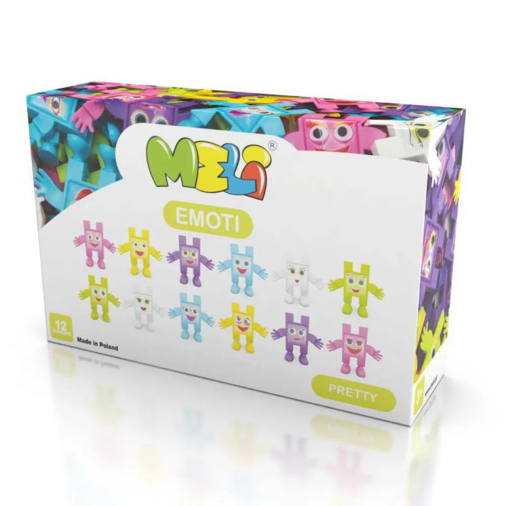 Meli Bloques · Emoti Pretty · 12 piezas*Niños Bloques Meli|Juguetes Y Juegos Motricidad Fina