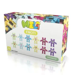 Meli Bloques · Emoti Rainbow · 12 piezas*Niños Bloques Meli|Juguetes Y Juegos Motricidad Fina