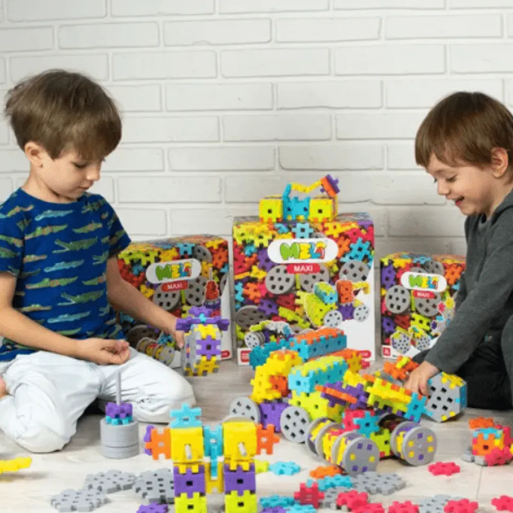 Meli Bloques · Maxi Constructor 120 piezas*Niños Bloques Meli|Juguetes Y Juegos Motricidad Fina