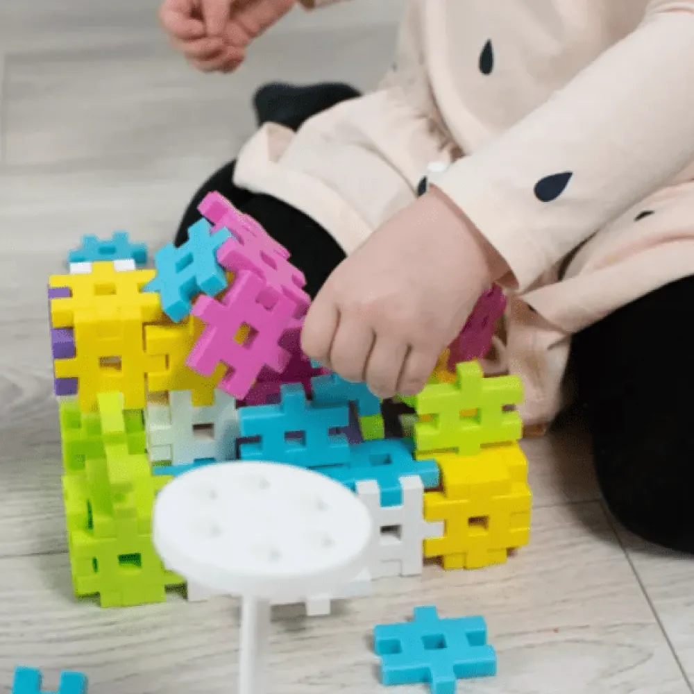 Meli Bloques · Maxi Pastel Constructor 70 piezas*Niños Bloques Meli|Juguetes Y Juegos Motricidad Fina