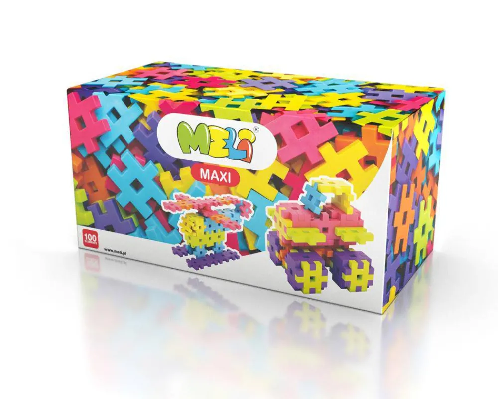 Meli Bloques · Maxi 100piezas*Niños Bloques Meli|Juguetes Y Juegos Motricidad Fina