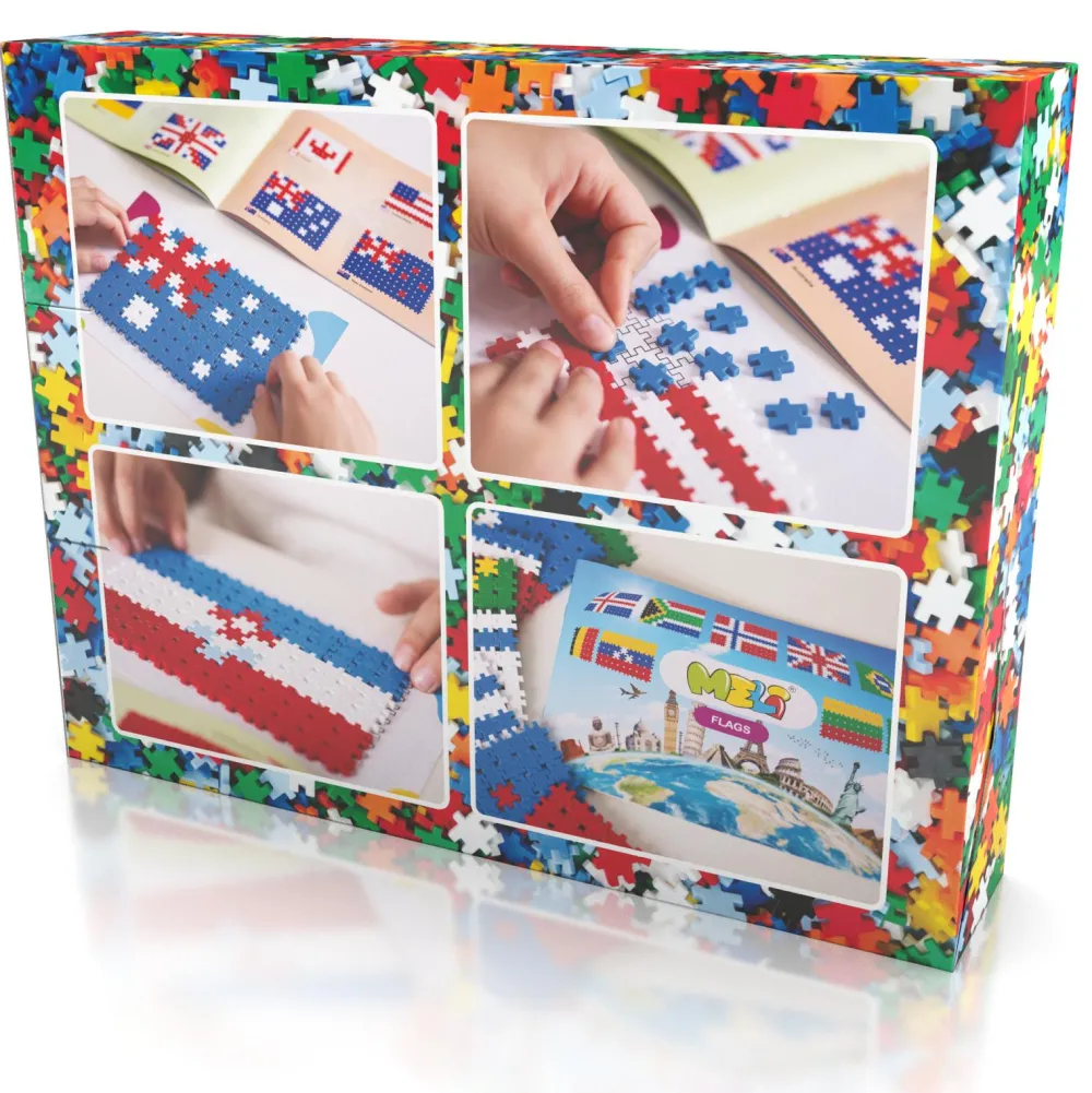 Meli Bloques · Mini Tematic Banderas del mundo*Niños Bloques Meli|Juguetes Y Juegos Motricidad Fina