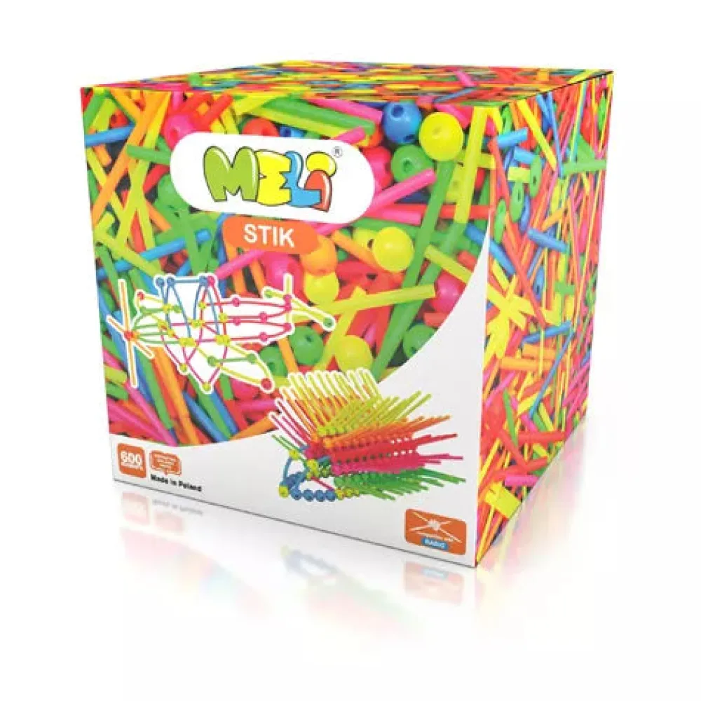 Meli Bloques · Stik 600 pcs Neon*Niños Bloques Meli|Juguetes Y Juegos Motricidad Fina
