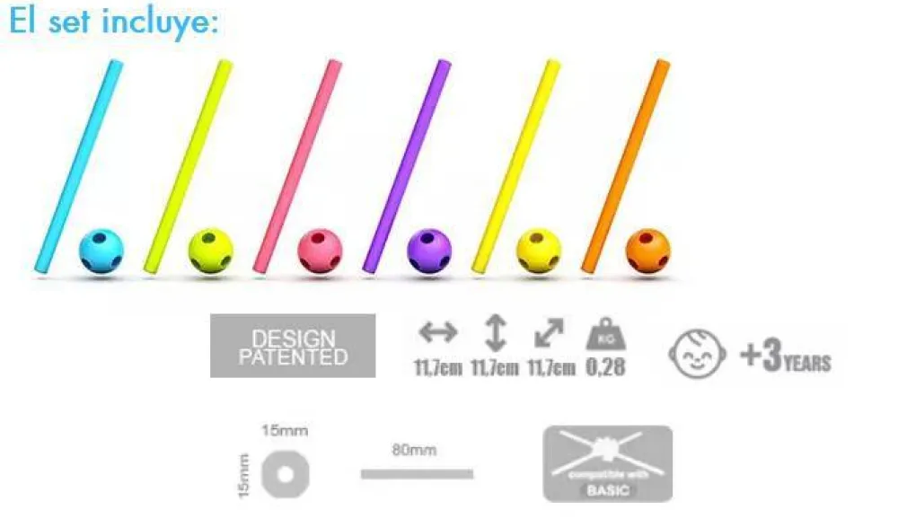Meli Bloques · Stik 150pcs*Niños Bloques Meli|Juguetes Y Juegos Motricidad Fina