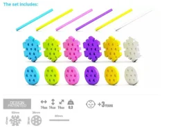 Meli Bloques Maxi Pastel · Constructor Set 60 piezas*Niños Bloques Meli|Juguetes Y Juegos Motricidad Fina