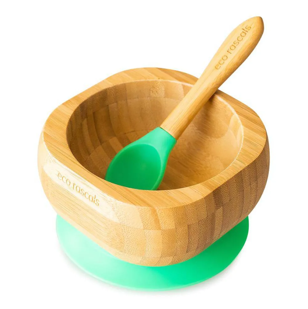 Eco Rascals Bol Bamboo* Baby-Led Weaning Y Accesorios Alimentación