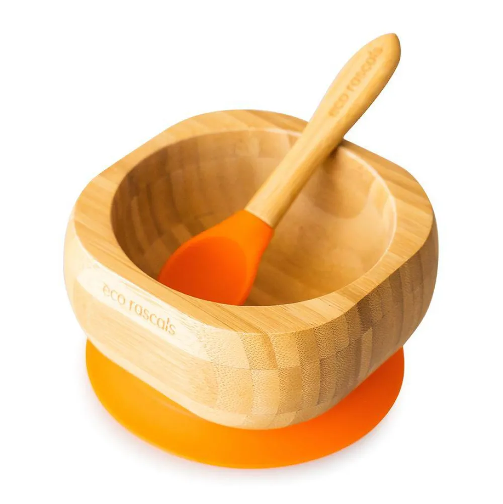 Eco Rascals Bol Bamboo* Baby-Led Weaning Y Accesorios Alimentación