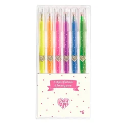 Djeco Bolígrafos de gel fluorescente (6 ud) · Lovely Paper*Niños Bolis, Lápices Y Rotus