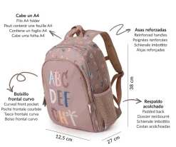 Tutete Bolsa Merienda Térmica 3D Funny Letters* Fundas De Almuerzo Y Bolsas De Merienda Térmicas