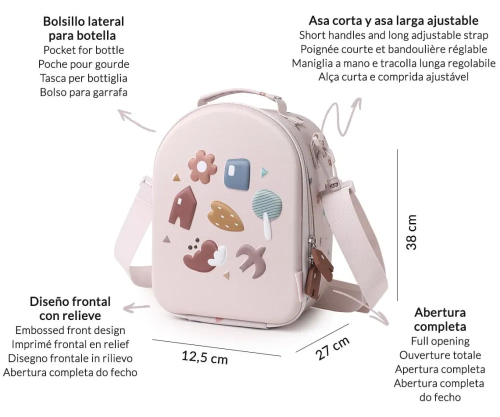 Tutete Bolsa Merienda Térmica 3D Geometric Nature* Fundas De Almuerzo Y Bolsas De Merienda Térmicas