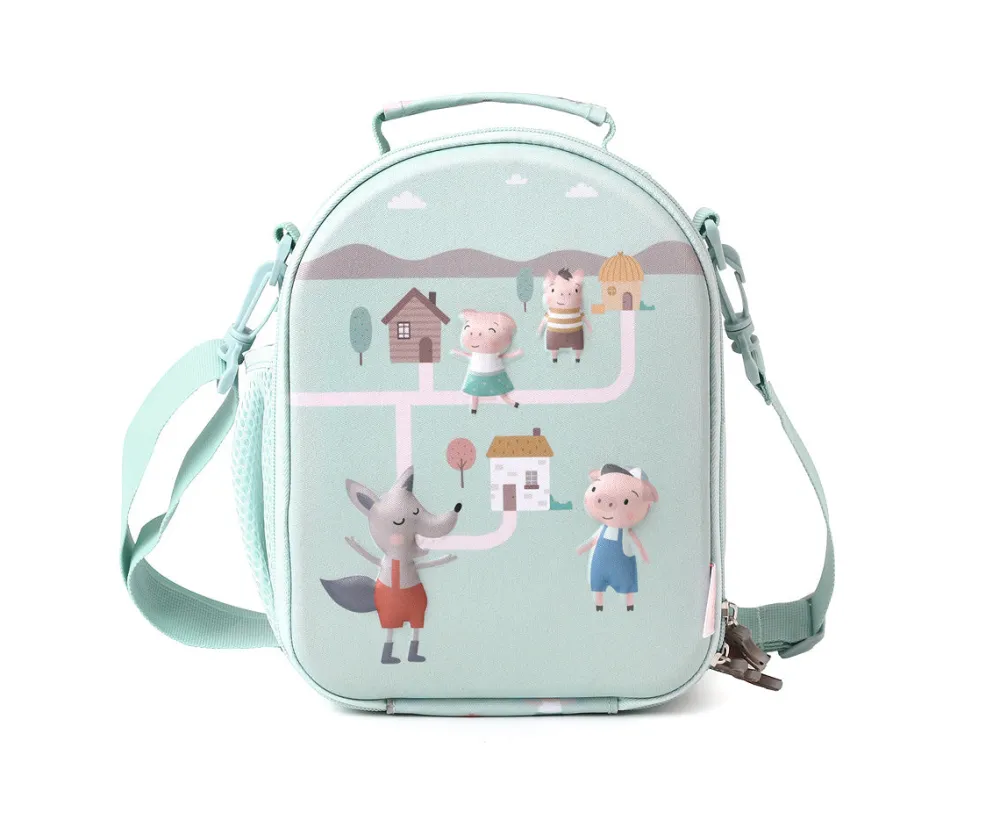 Tutete Bolsa Merienda Térmica 3D The Three Little Pigs* Fundas De Almuerzo Y Bolsas De Merienda Térmicas