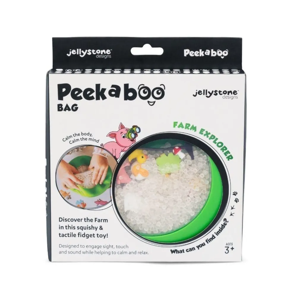 JELLYSTONE Bolsa Sensorial Peekaboo ·*Niños Juguetes Montessori|Juguetes Antiestrés
