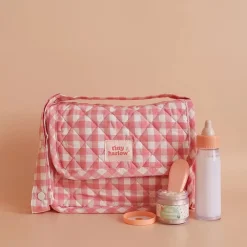 Tiny Harlow Bolsito de paseo Vichy Rosa ·*Niños Accesorios Para Muñecas Bebé|Muñecos Bebés