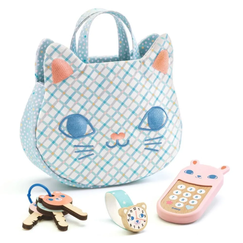 Djeco Bolso de los gatitos ·*Niños Cocinas De Madera Y Accesorios Juguete|Juguetes Waldorf