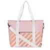 Monnëka Bolso Nevera Stripes Pink* Mochilas, Cestas Y Bolsos Para Playa Y Piscina