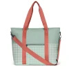 Monnëka Bolso Nevera Stripes Sage* Mochilas, Cestas Y Bolsos Para Playa Y Piscina