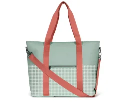 Monnëka Bolso Nevera Stripes Sage* Mochilas, Cestas Y Bolsos Para Playa Y Piscina