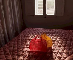 Tutete Bolso Plástico Retro Vintage · Coral* Mochilas, Cestas Y Bolsos Para Playa Y Piscina