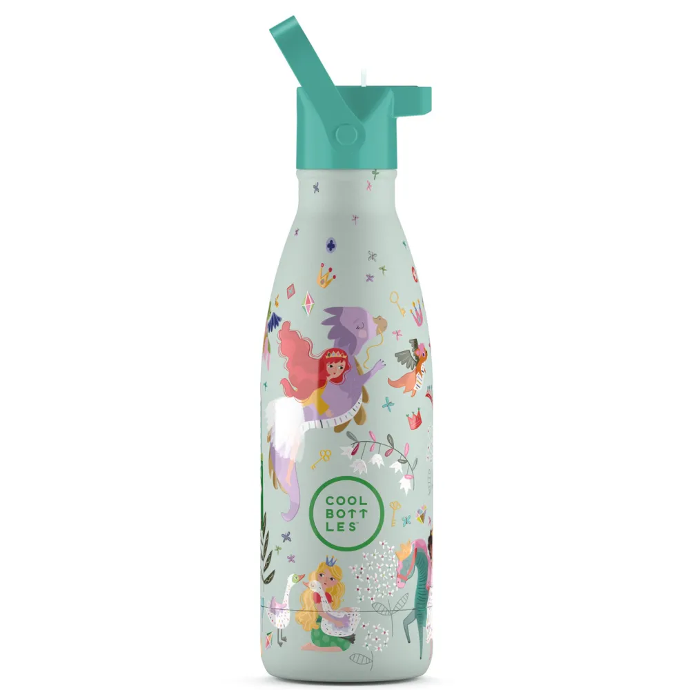 Cool Bottles Botella Acero - Princess Kingdom 350ml ·* Botellas De Agua Termo|Botellas De Agua Para El Cole·Botellas Termo