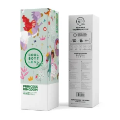 Cool Bottles Botella Acero - Princess Kingdom 350ml ·* Botellas De Agua Termo|Botellas De Agua Para El Cole·Botellas Termo