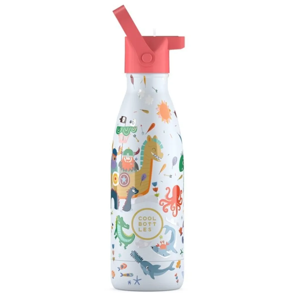 Cool Bottles Botella Acero Brave Vikings 350ml ·* Botellas De Agua Termo|Botellas De Agua Para El Cole·Botellas Termo