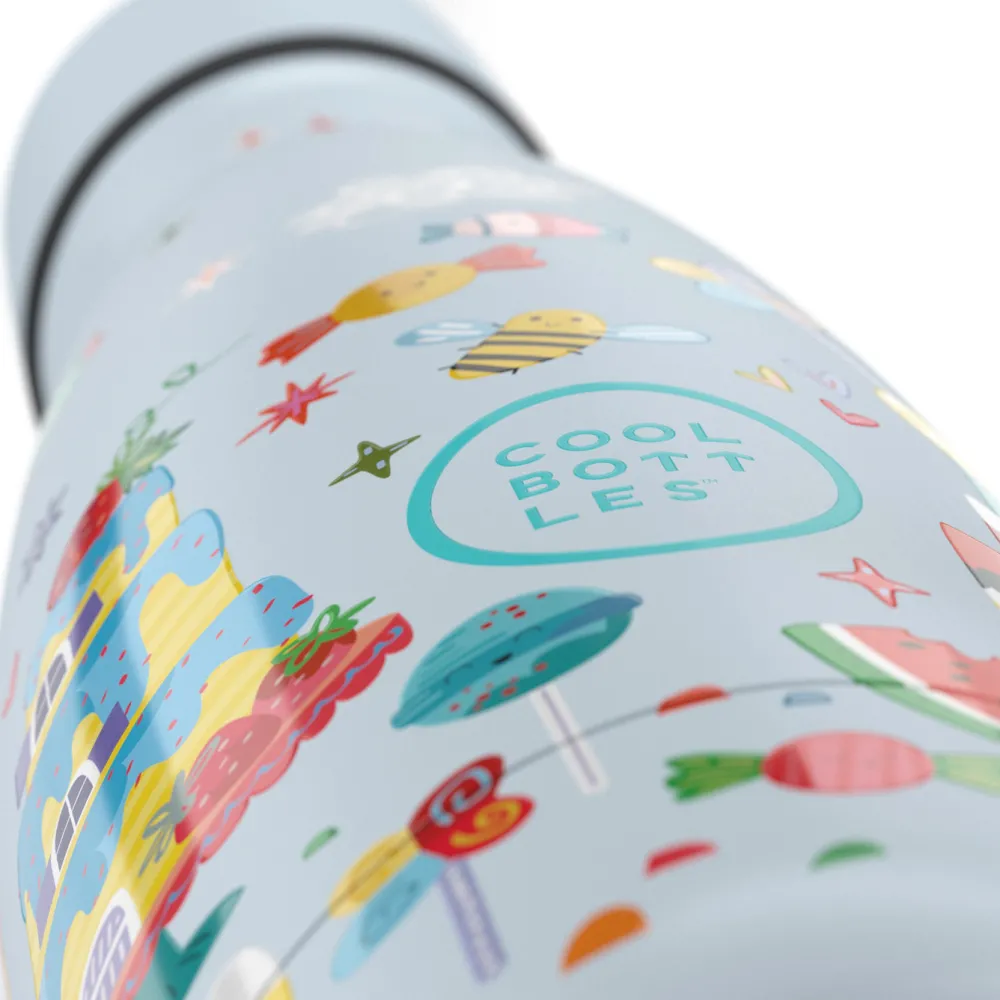 Cool Bottles Botella Acero Candy Land 350ml ·* Botellas De Agua Termo|Botellas De Agua Para El Cole·Botellas Termo