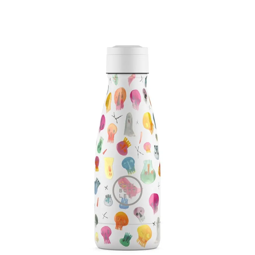 Cool Bottles Botella Acero Crazy Skulls 260ml ·* Botellas De Agua Termo|Botellas De Agua Para El Cole·Botellas Termo