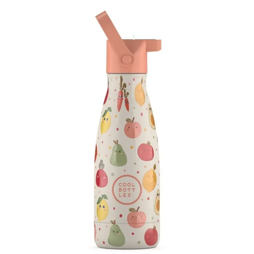 Cool Bottles Botella Acero Fruit Salad 260ml ·* Botellas De Agua Termo|Botellas De Agua Para El Cole·Botellas Termo