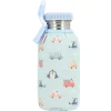 Tutete Botella Acero Funda City Cars 500ml* Botellas De Agua De Acero|Botellas De Agua Para El Cole·Botellas De Acero