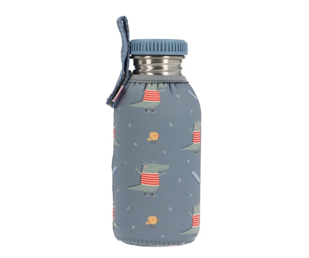 Tutete Botella Acero Funda Croc 500ml* Botellas De Agua De Acero|Botellas De Agua Para El Cole·Botellas De Acero