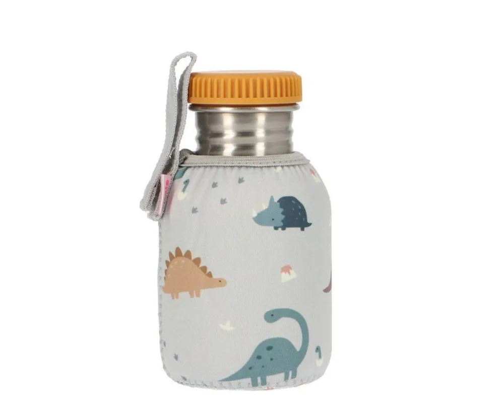 Tutete Botella Acero Funda Dinos World 350ml* Botellas De Agua De Acero|Botellas De Agua Para El Cole·Botellas De Acero
