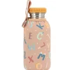 Tutete Botella Acero Funda Funny Letters 500ml* Botellas De Agua De Acero|Botellas De Agua Para El Cole·Botellas De Acero