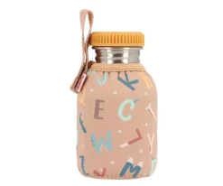 Tutete Botella Acero Funda Funny Letters 350ml* Botellas De Agua De Acero|Botellas De Agua Para El Cole·Botellas De Acero