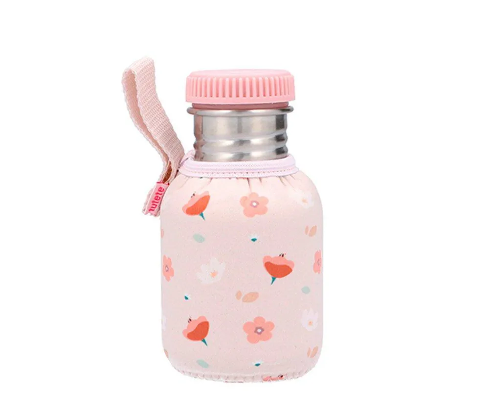 Tutete Botella Acero Funda Little Garden 350ml* Botellas De Agua De Acero|Botellas De Agua Para El Cole·Botellas De Acero
