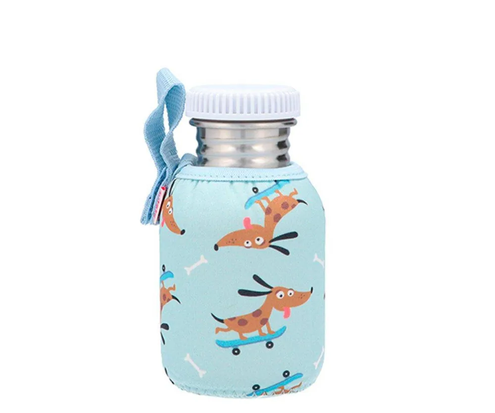 Tutete Botella Acero Funda Skater Dogs 350ml* Botellas De Agua De Acero|Botellas De Agua Para El Cole·Botellas De Acero