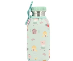 Tutete Botella Acero Funda The Three Little Pigs 500ml* Botellas De Agua De Acero|Botellas De Agua Para El Cole·Botellas De Acero