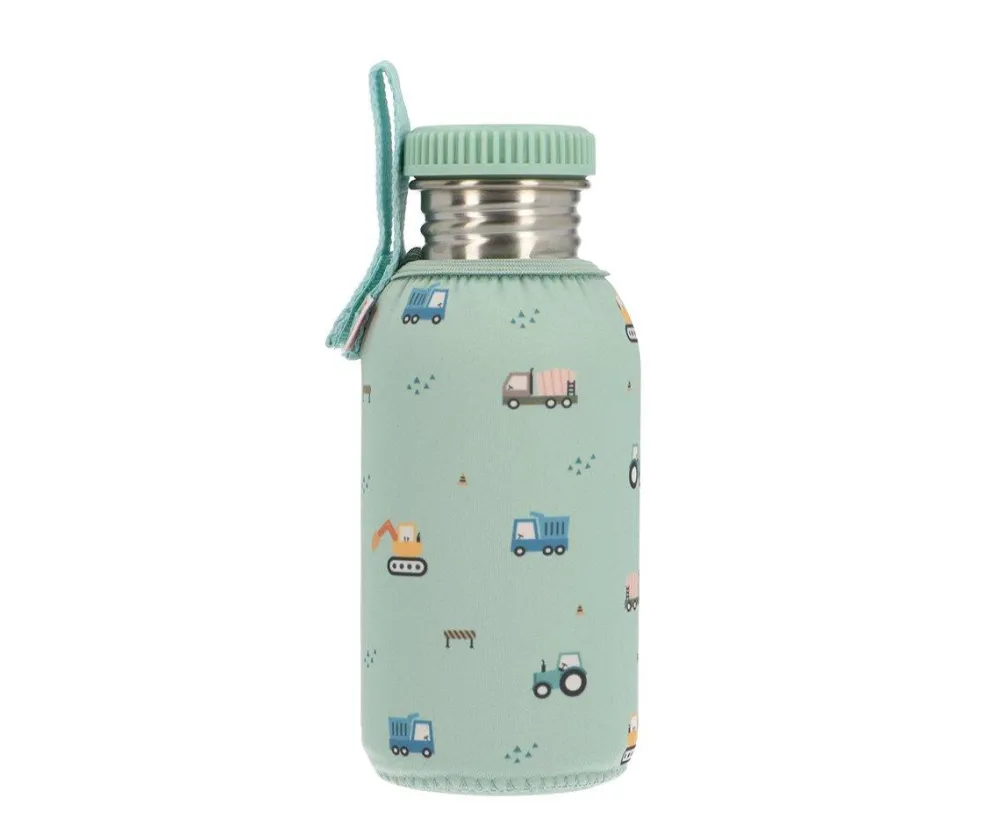 Tutete Botella Acero Funda Trucks 500ml* Botellas De Agua De Acero|Botellas De Agua Para El Cole·Botellas De Acero