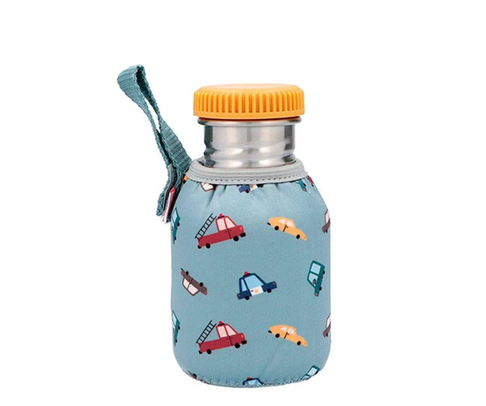 Tutete Botella Acero Funda Vintage Cars 350ml* Botellas De Agua De Acero|Botellas De Agua Para El Cole·Botellas De Acero