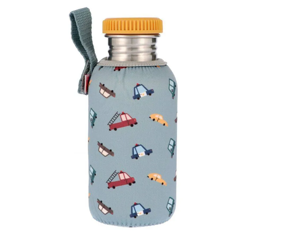 Tutete Botella Acero Funda Vintage Cars 500ml* Botellas De Agua De Acero|Botellas De Agua Para El Cole·Botellas De Acero