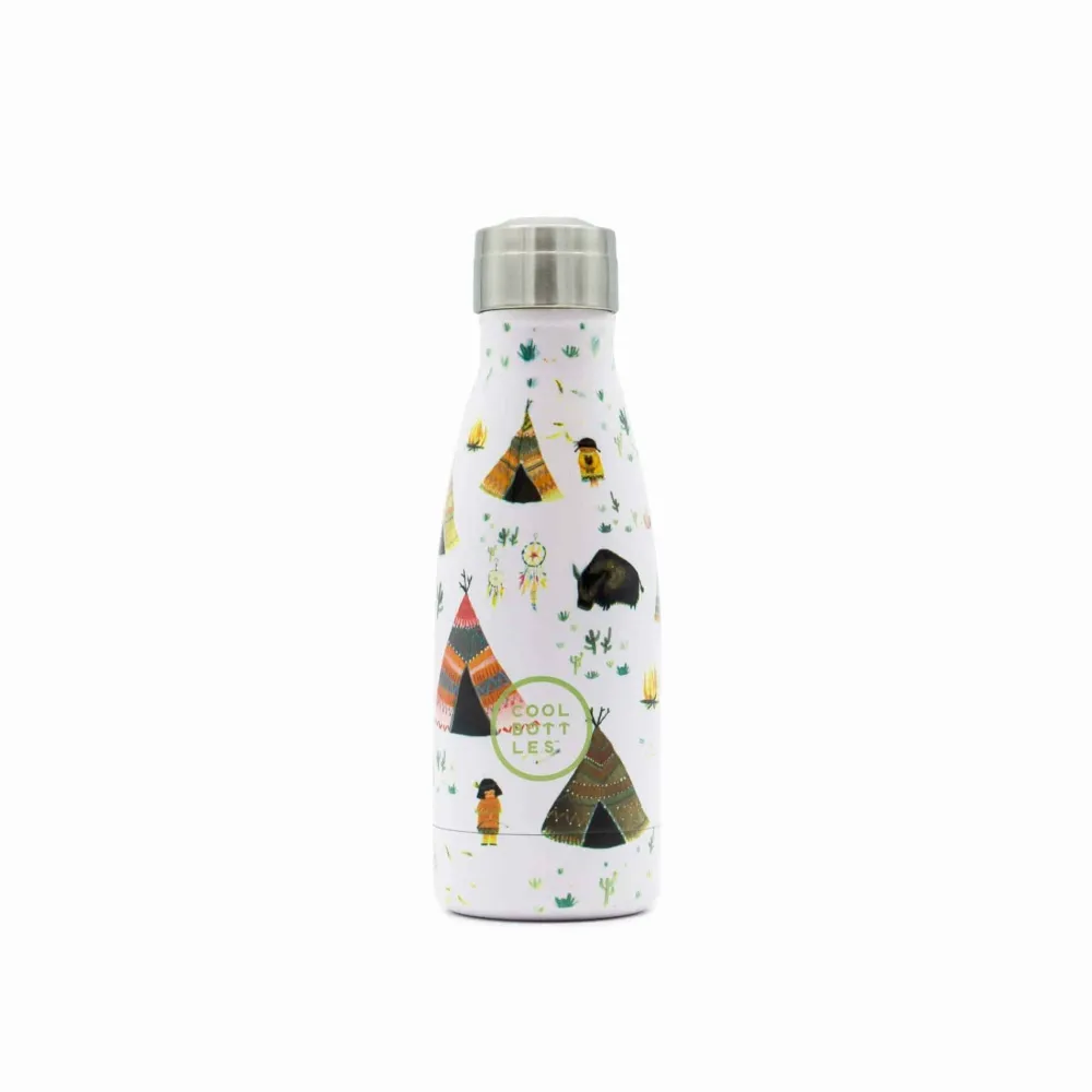 Cool Bottles Botella Acero Indian Tribe 260ml ·* Botellas De Agua Termo|Botellas De Agua Para El Cole·Botellas Termo