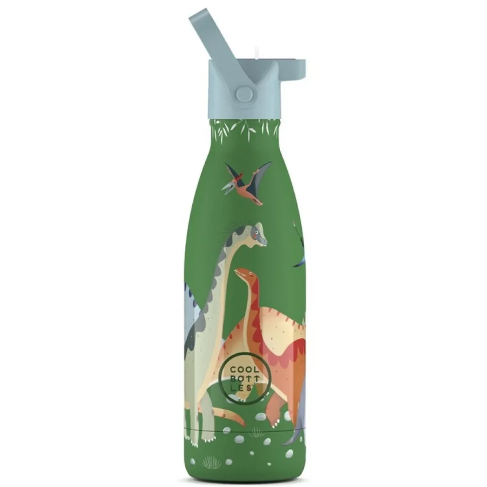 Cool Bottles Botella Acero Jurassic Era 350ml ·* Botellas De Agua Termo|Botellas De Agua Para El Cole·Botellas Termo