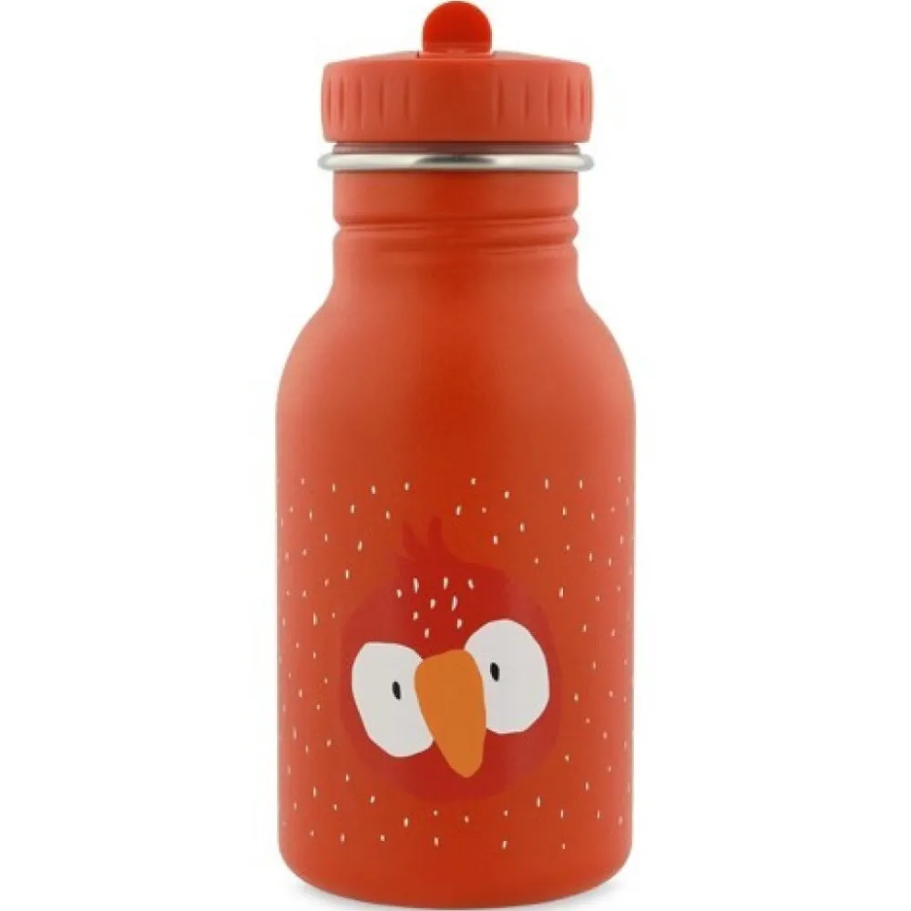 Trixie Botella Acero Loro 350ml ·* Botellas De Agua De Acero|Botellas De Agua Para El Cole·Botellas De Acero