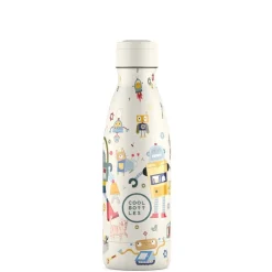 Cool Bottles Botella Acero Messy Robots 350ml ·* Botellas De Agua Termo|Botellas De Agua Para El Cole·Botellas Termo