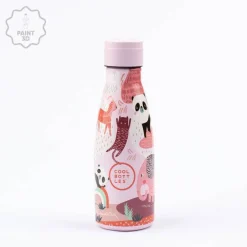 Cool Bottles Botella Acero Panda Gang Park 260ml ·* Botellas De Agua Termo|Botellas De Agua Para El Cole·Botellas Termo