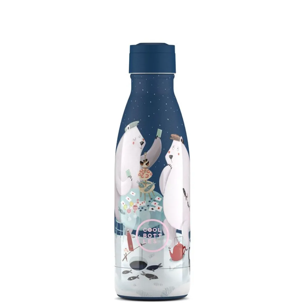 Cool Bottles Botella Acero Polar Bears 350ml ·* Botellas De Agua Termo|Botellas De Agua Para El Cole·Botellas Termo