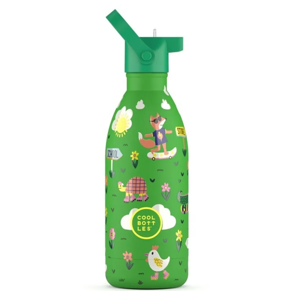 Cool Bottles Botella Acero Rolling Skaters 500ml ·* Botellas De Agua Termo|Botellas De Agua Para El Cole·Botellas Termo