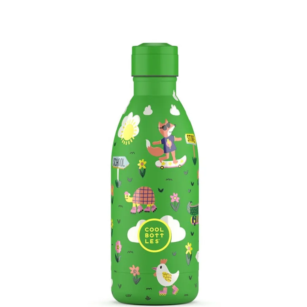 Cool Bottles Botella Acero Rolling Skaters 500ml ·* Botellas De Agua Termo|Botellas De Agua Para El Cole·Botellas Termo