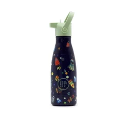 Cool Bottles Botella Acero Space Rockets 260ml ·* Botellas De Agua Termo|Botellas De Agua Para El Cole·Botellas Termo