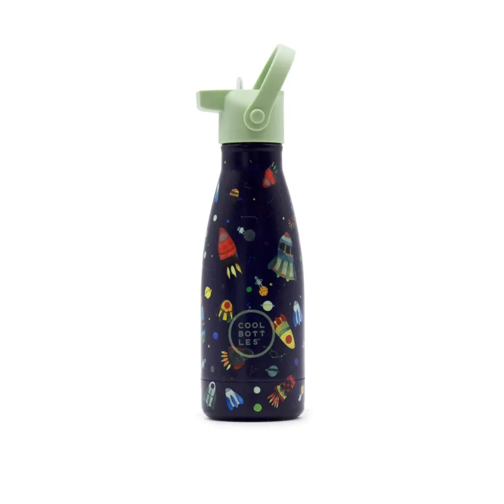 Cool Bottles Botella Acero Space Rockets 260ml ·* Botellas De Agua Termo|Botellas De Agua Para El Cole·Botellas Termo