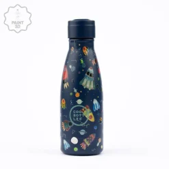 Cool Bottles Botella Acero Space Rockets 260ml ·* Botellas De Agua Termo|Botellas De Agua Para El Cole·Botellas Termo